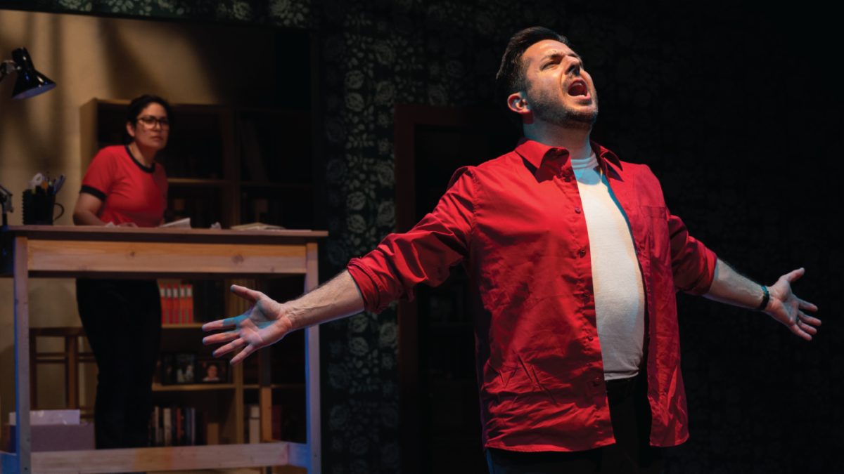 Jay Ilan as Bruce in Fun Home at 42nd St Moon